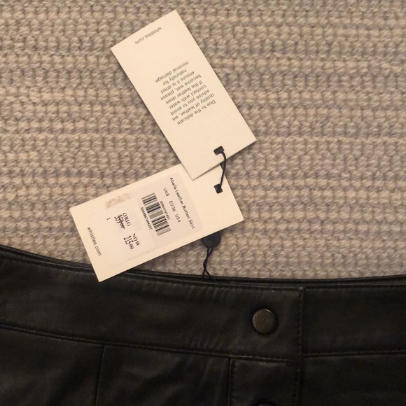 New with tags Whistles leather mini skirt size small - Picture 2 of 7
